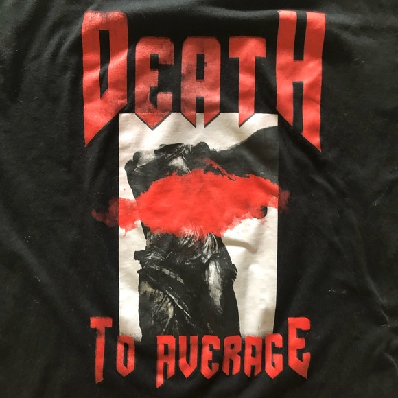 Equalnox Clothing Co Death To Average Black short sleeve graphic tee size XL - Picture 6 of 8
